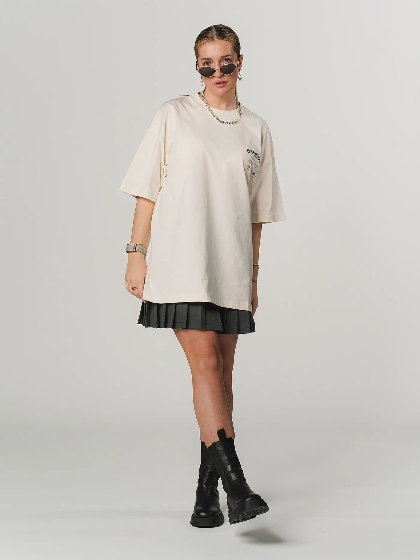 KARO KAUER | T-Shirt  | creme