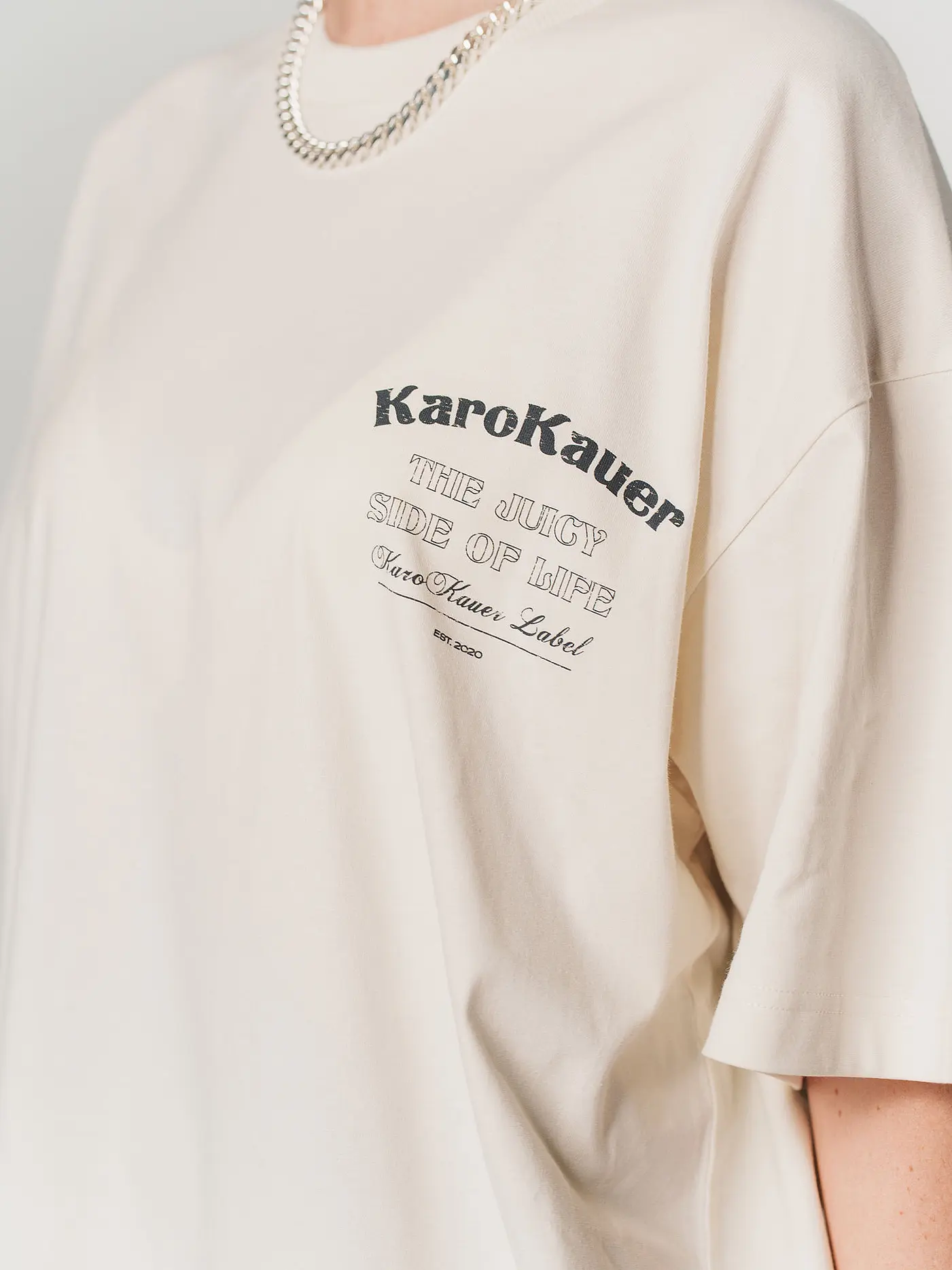KARO KAUER | T-Shirt  | creme
