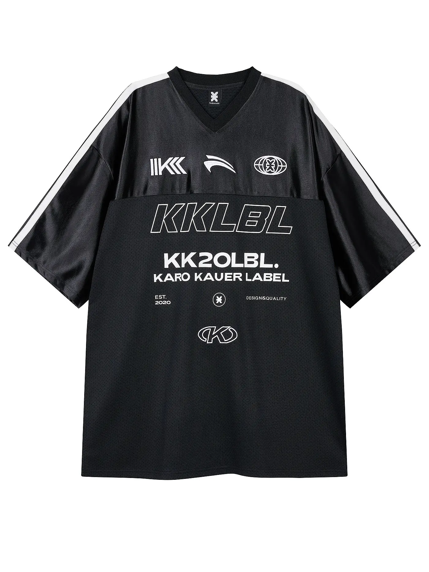 KARO KAUER | T-Shirt Oversized Fit | schwarz