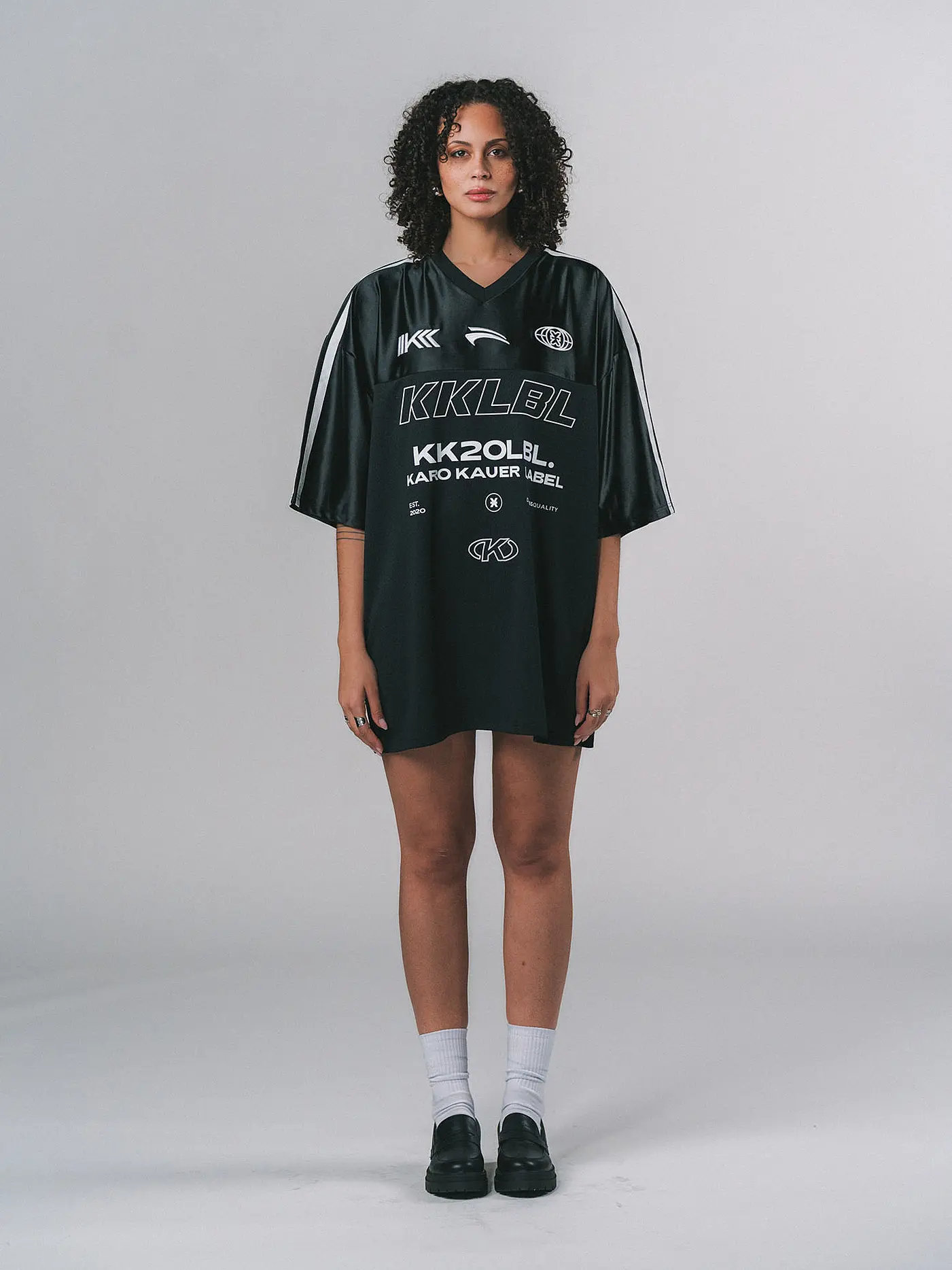 KARO KAUER | T-Shirt Oversized Fit | schwarz