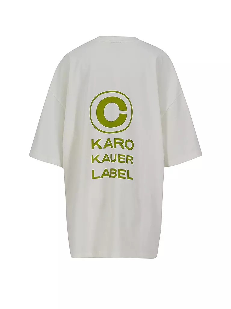 KARO KAUER | T-Shirt Oversized Fit | creme