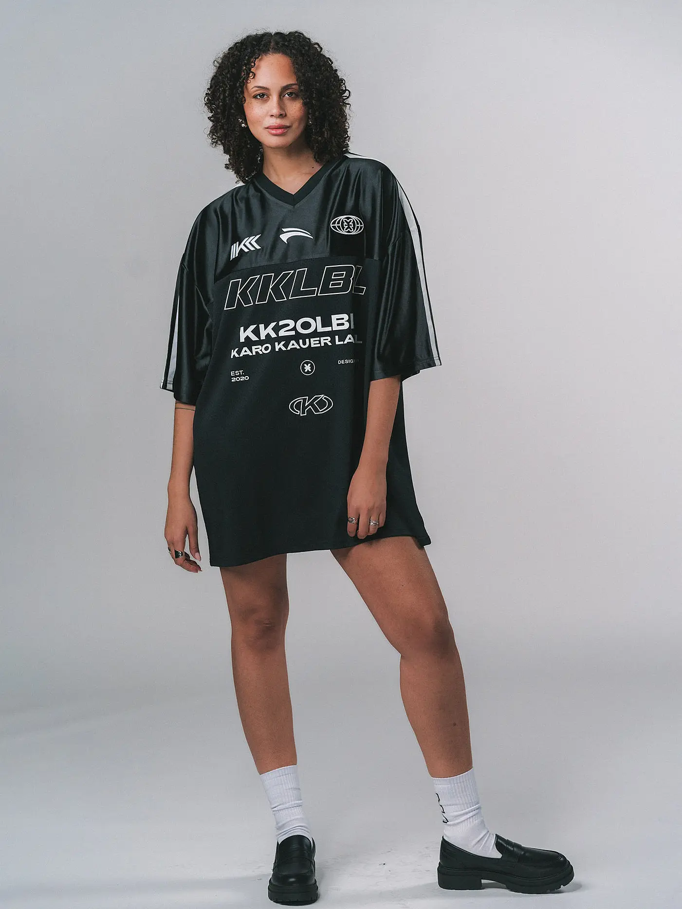 KARO KAUER | T-Shirt Oversized Fit | schwarz