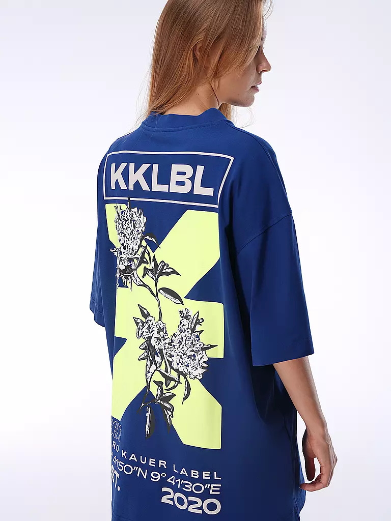 KARO KAUER | T-Shirt Oversized Fit | blau