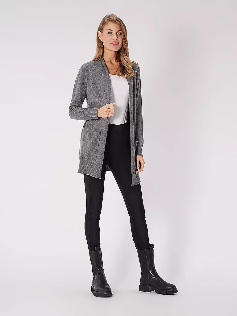 KATESTORM | Kaschmir Strickjacke | grau