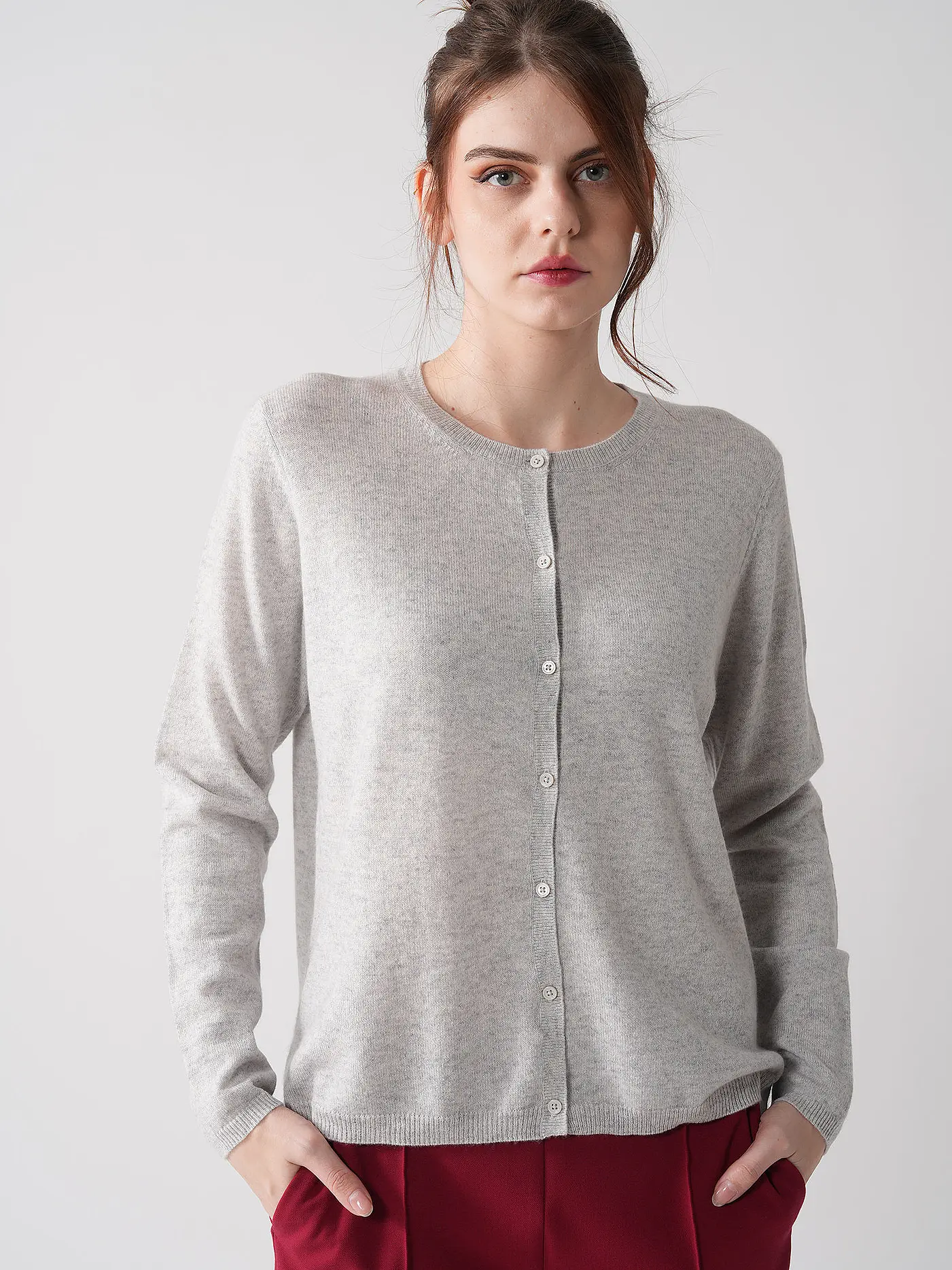 KATESTORM | Strickjacke  | hellgrau
