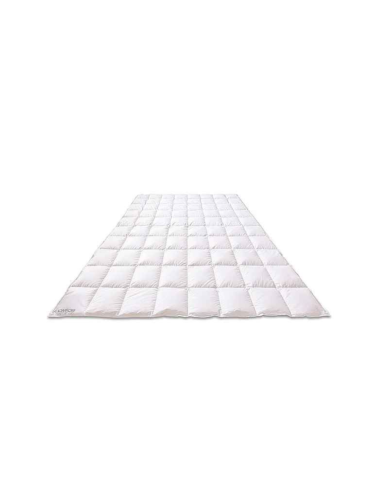 KAUFFMANN Edredón de plumón 200x200cm COMFORT Medium Blanco blanco