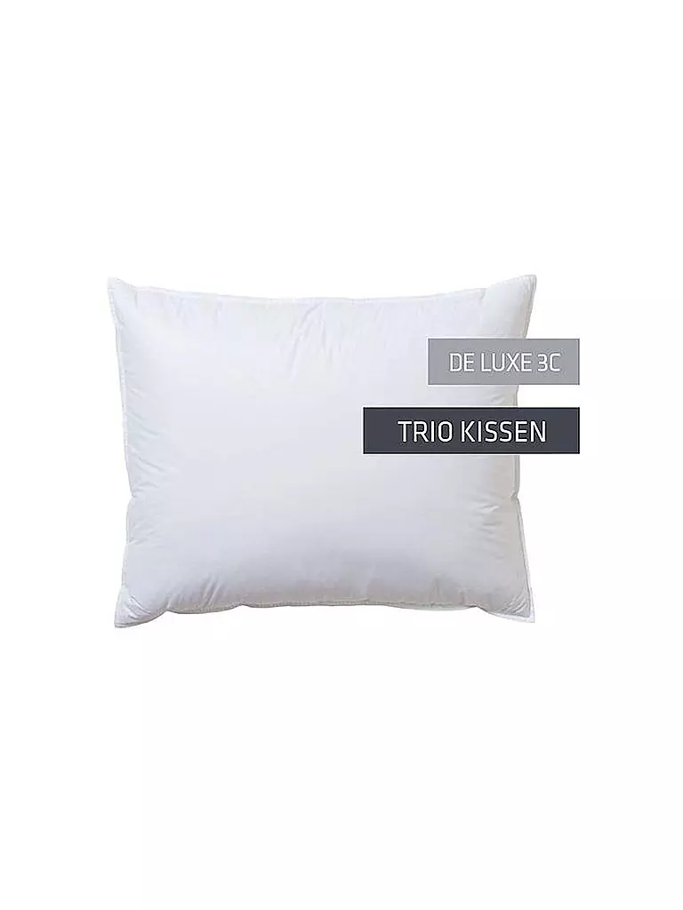 KAUFFMANN | Trio-Kissen "De Luxe 3C" 70x90cm (900g/2x100g) | weiss