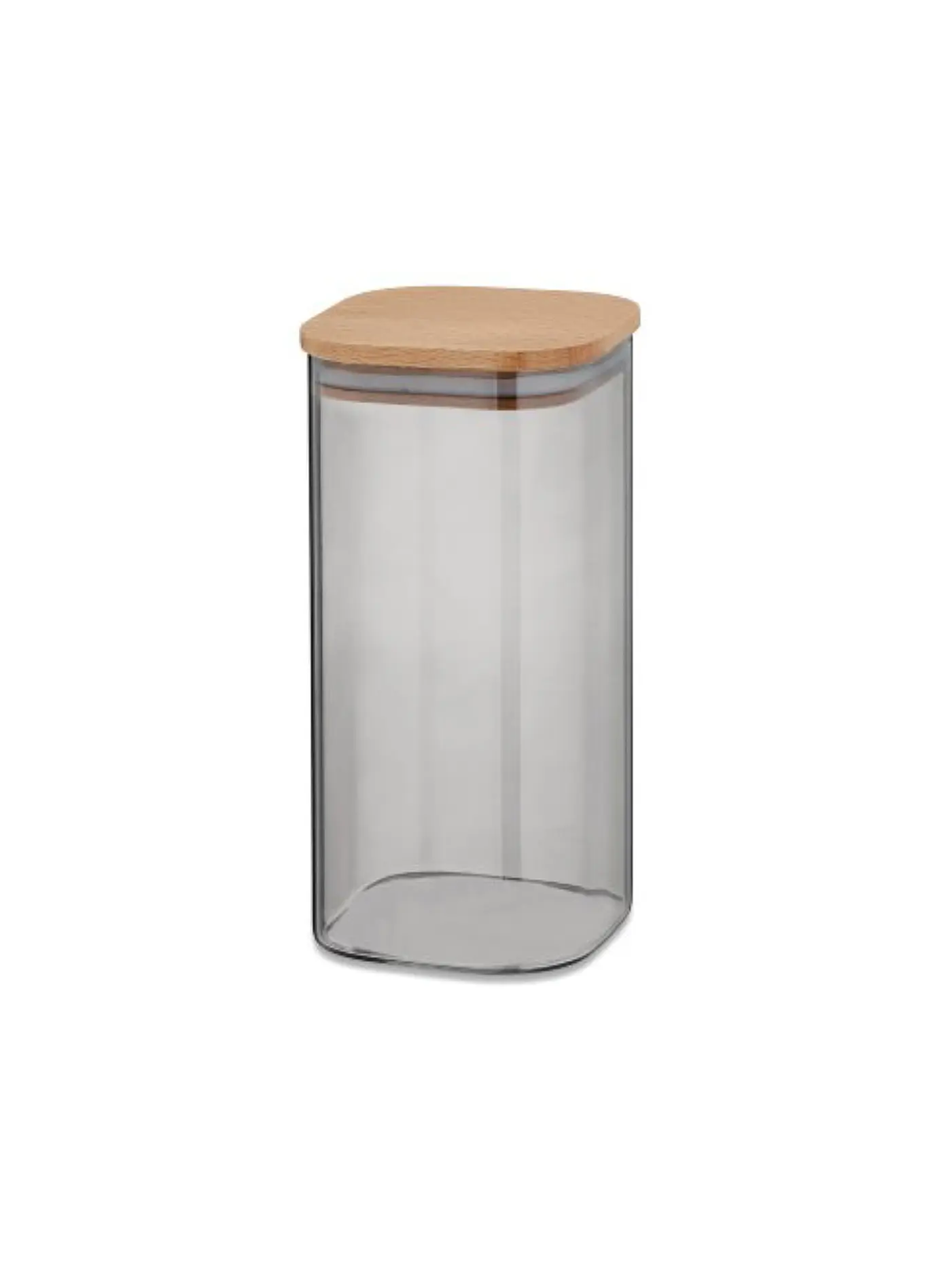 KELA | Vorratsdose 1,5l  NEA Glas/Buche | grau