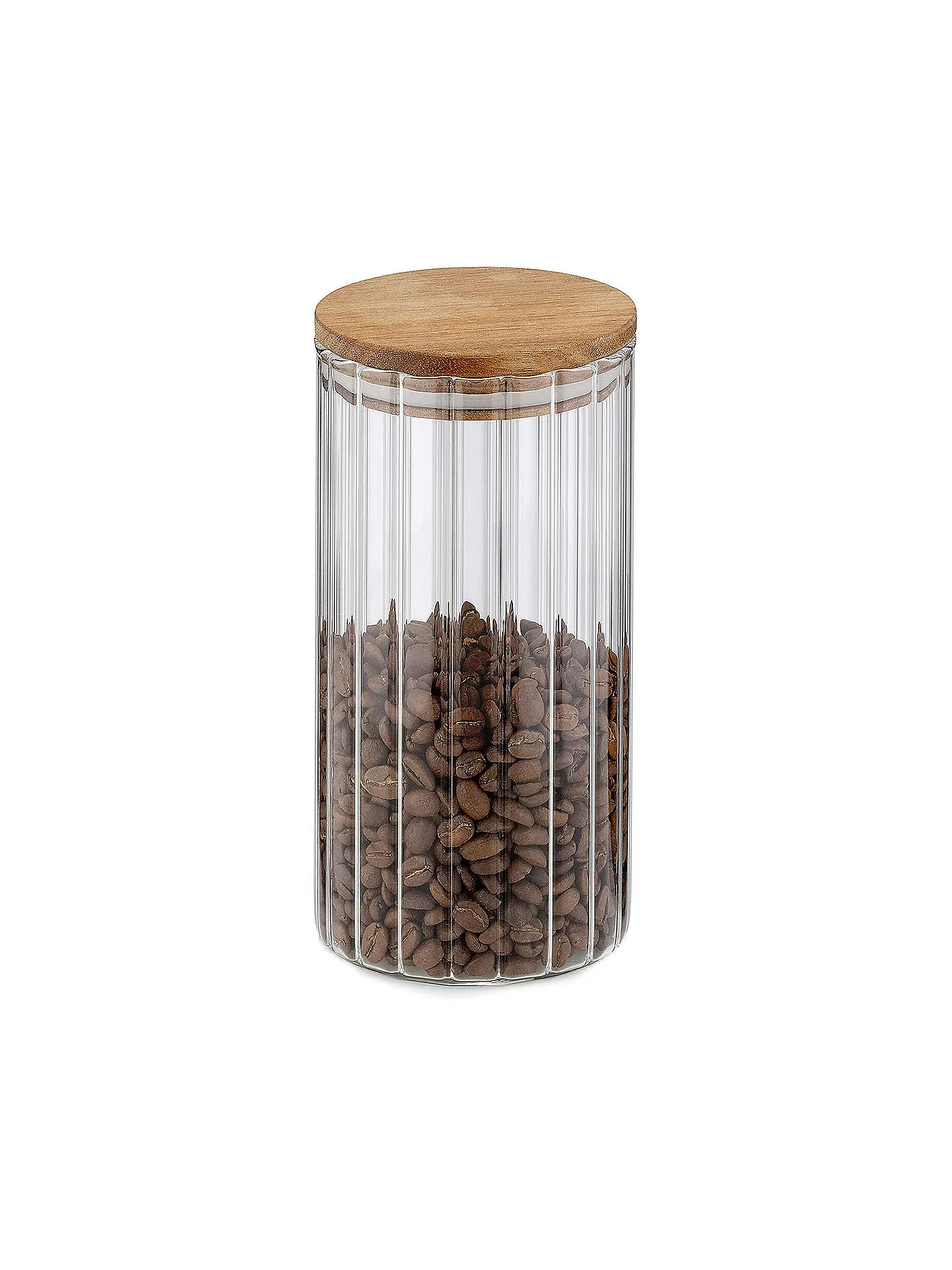 KELA | Vorratsdose DOROTHEA 0,9l Glas / Ahorn | transparent