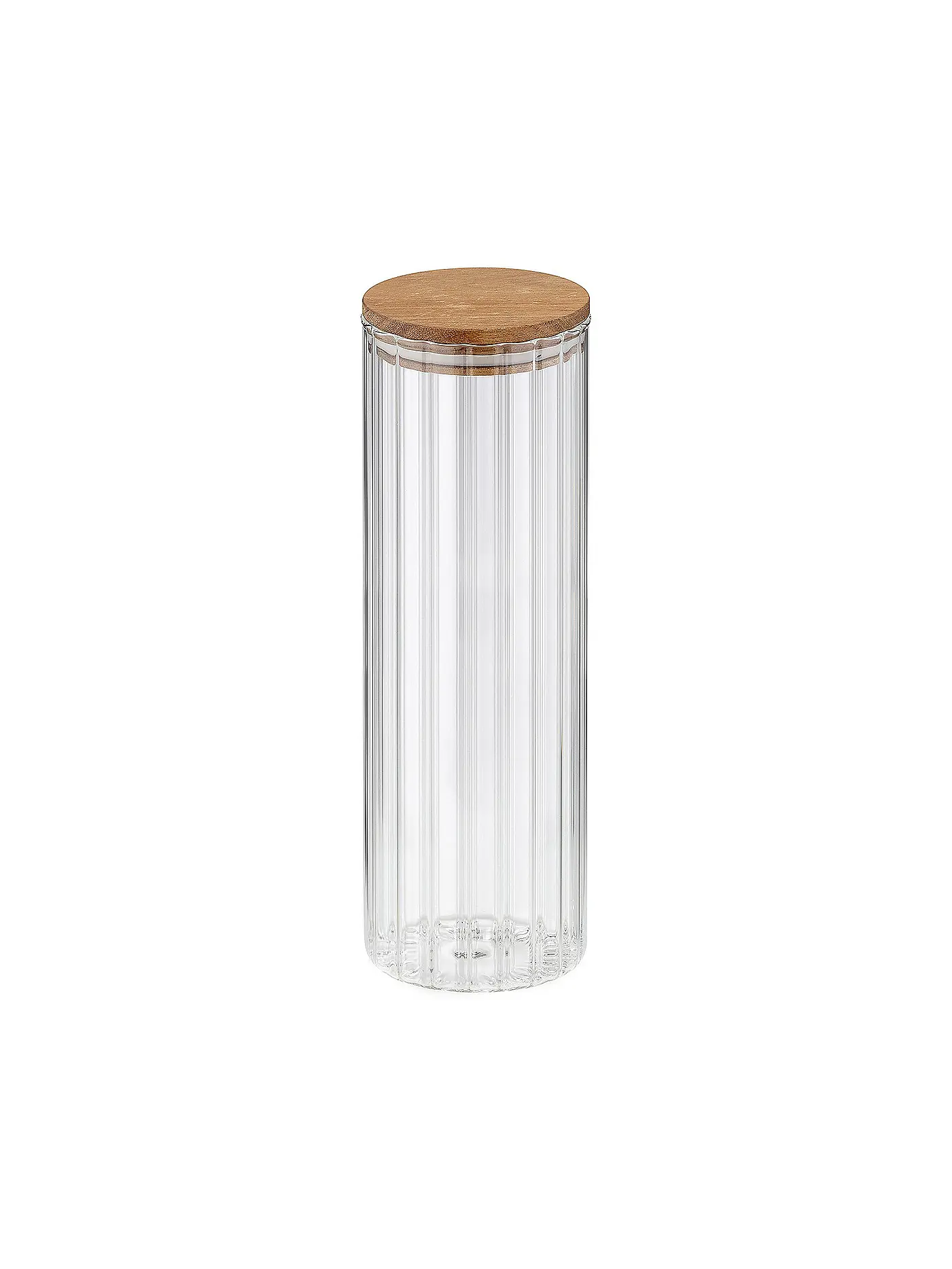 KELA | Vorratsdose DOROTHEA 1,5l Glas / Ahorn | transparent