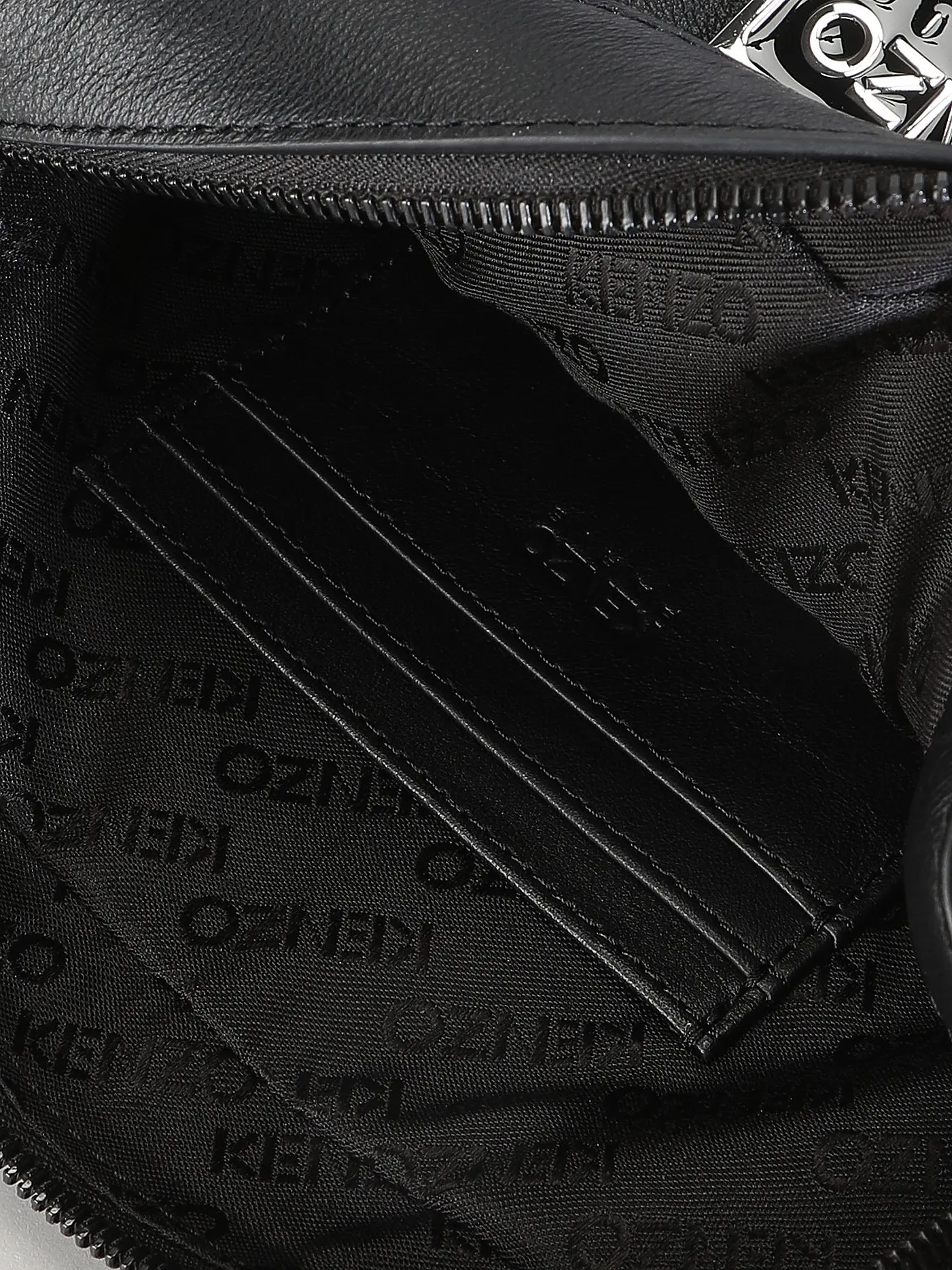 KENZO | Ledertasche - Umhängetasche KENZOGRAPHY | schwarz