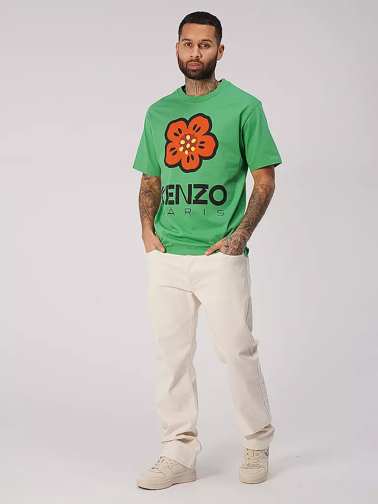 KENZO | T-Shirt BOKE FLOWER | grün