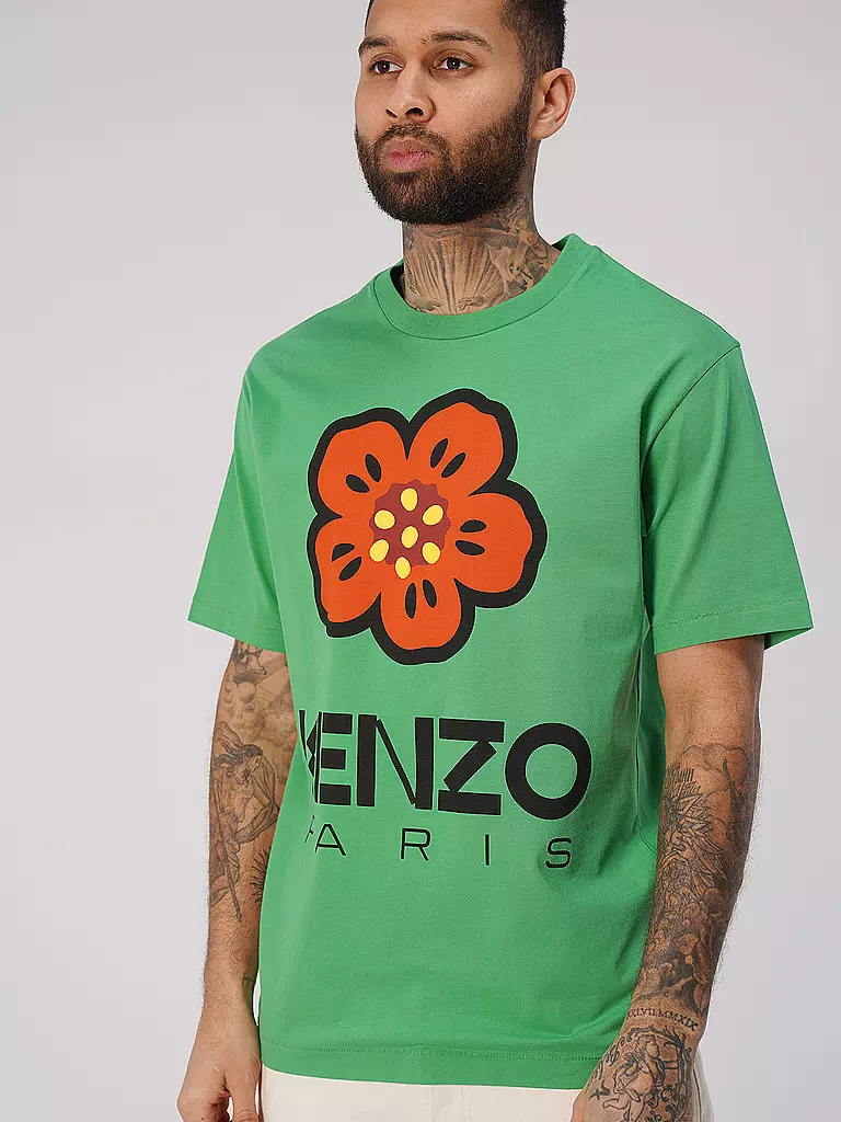 KENZO | T-Shirt BOKE FLOWER | grün