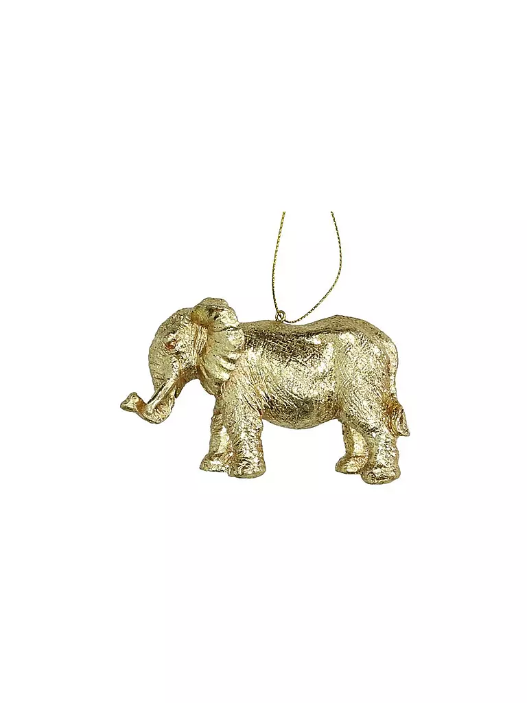 KERSTEN | Weihnachts-Anhänger Elephant 9,8cm | gold