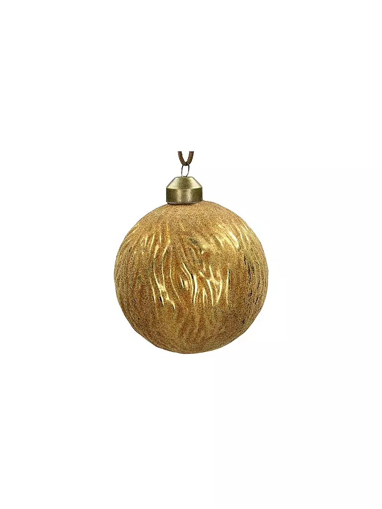 KERSTEN | Weihnachts-Kugel Velvet Glass 8cm | gold