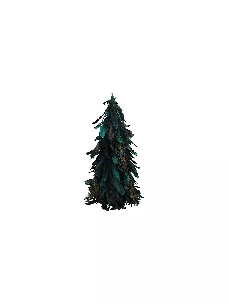 KERSTEN | Weihnachtsbaum Peacock Feather 40cm | petrol
