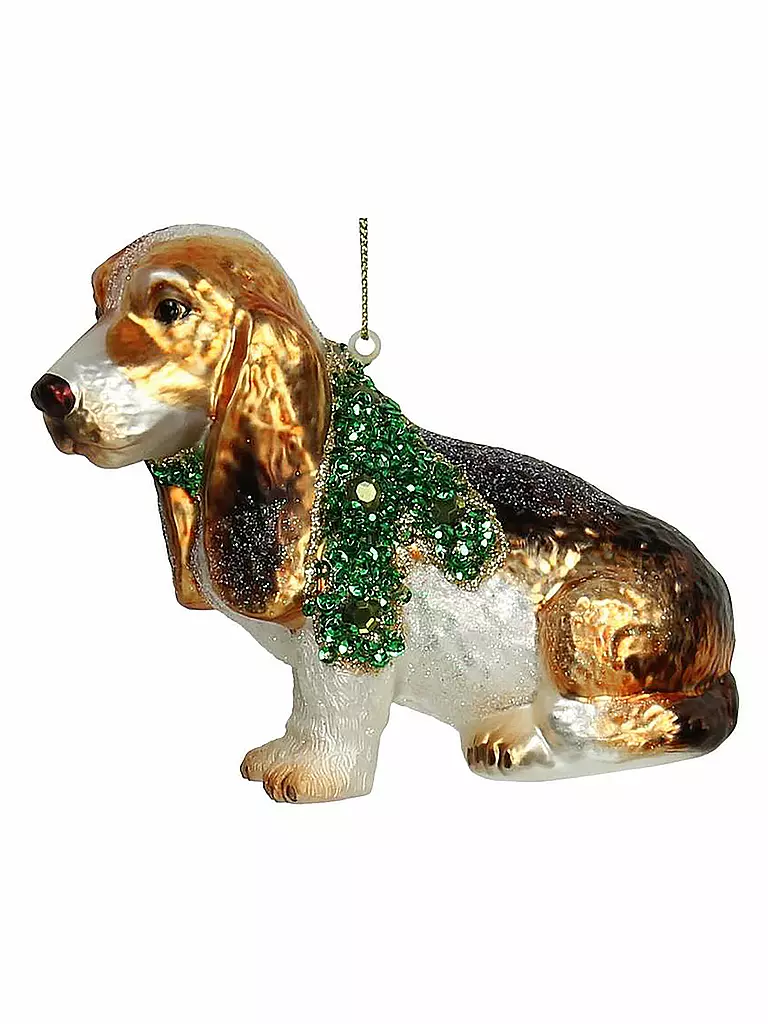 KERSTEN | Weihnachtsschmuck  Hund 10,2cm | braun