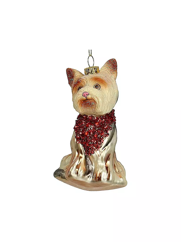 KERSTEN | Weihnachtsschmuck  Hund 11,4cm | gold