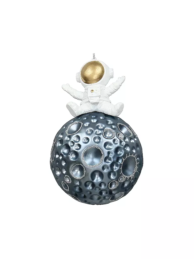 KERSTEN | Weihnachtsschmuck  Spaceman Glas 11,8cm | blau