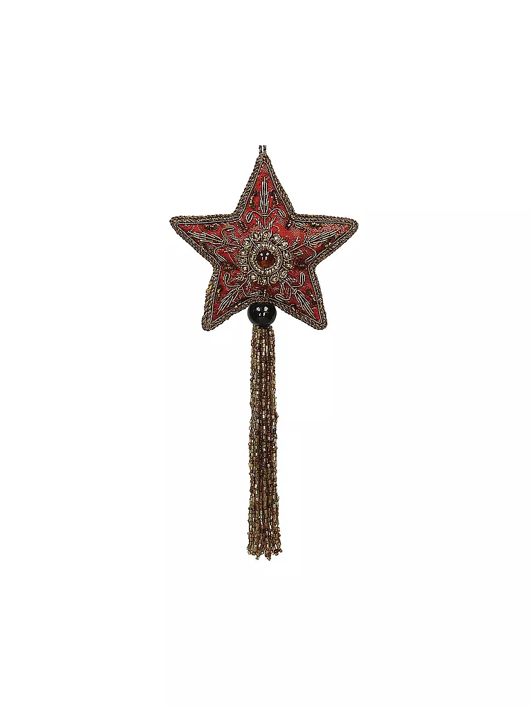 KERSTEN | Weihnachtsschmuck  Star Fabric 5cm | rot