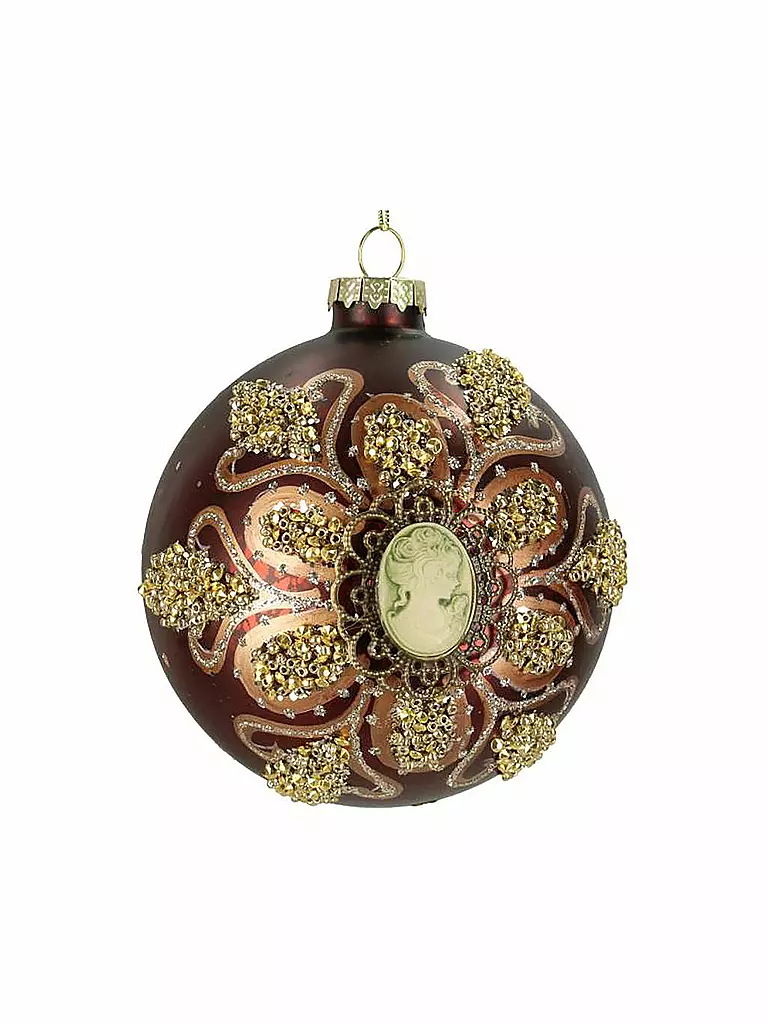 KERSTEN | Weihnachtsschmuck  Stein 10cm | rot