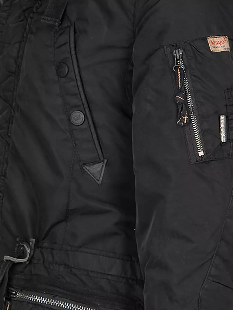 KHUJO | Parka "Patrick" | schwarz