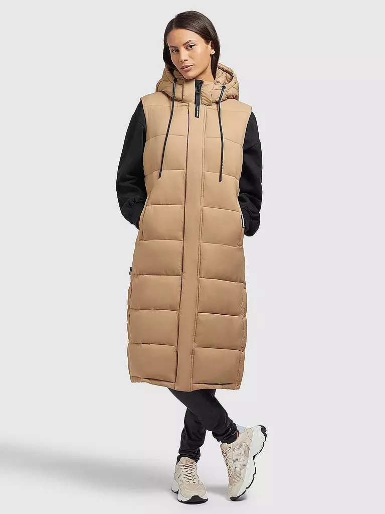 KHUJO | Steppgilet THE MAGNETA MATT | camel