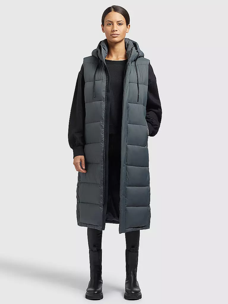 KHUJO | Steppgilet THE MAGNETA MATT | grau