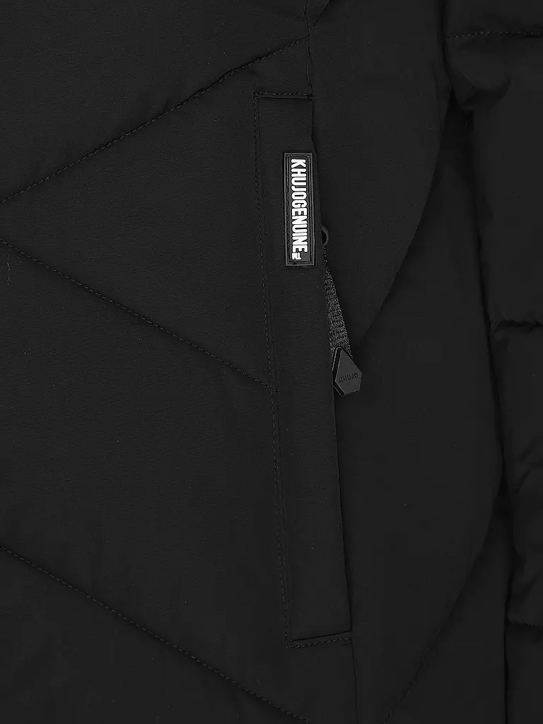 KHUJO | Steppmantel DARKA 2 | schwarz