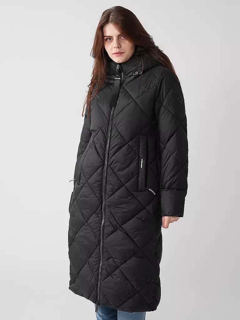 KHUJO | Steppmantel SALIA | schwarz