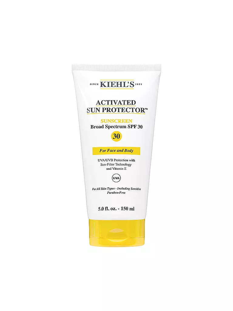 KIEHL'S | Activated Sun Protector Broad Spectrum SPF30 for Face & Body 150ml | transparent
