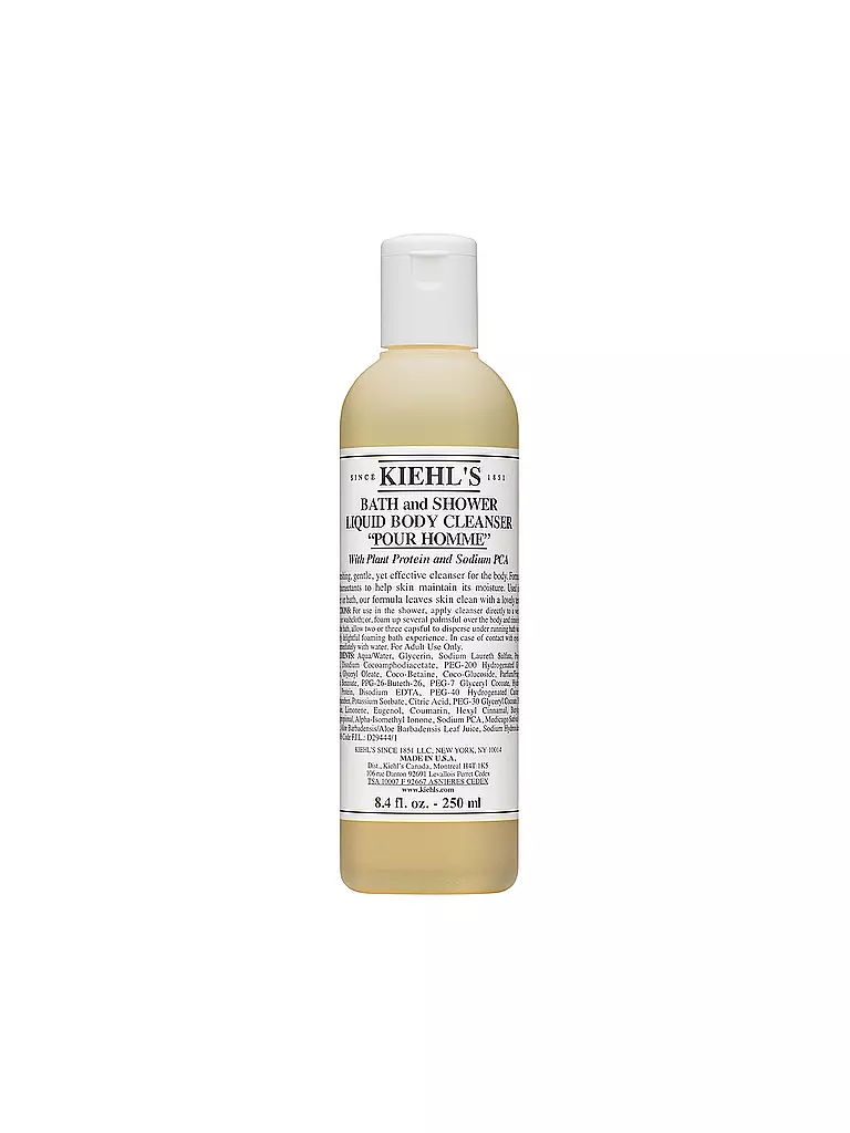 KIEHL'S | Bath and Shower Liquid Body Cleanser - Pour Homme 250ml | keine Farbe