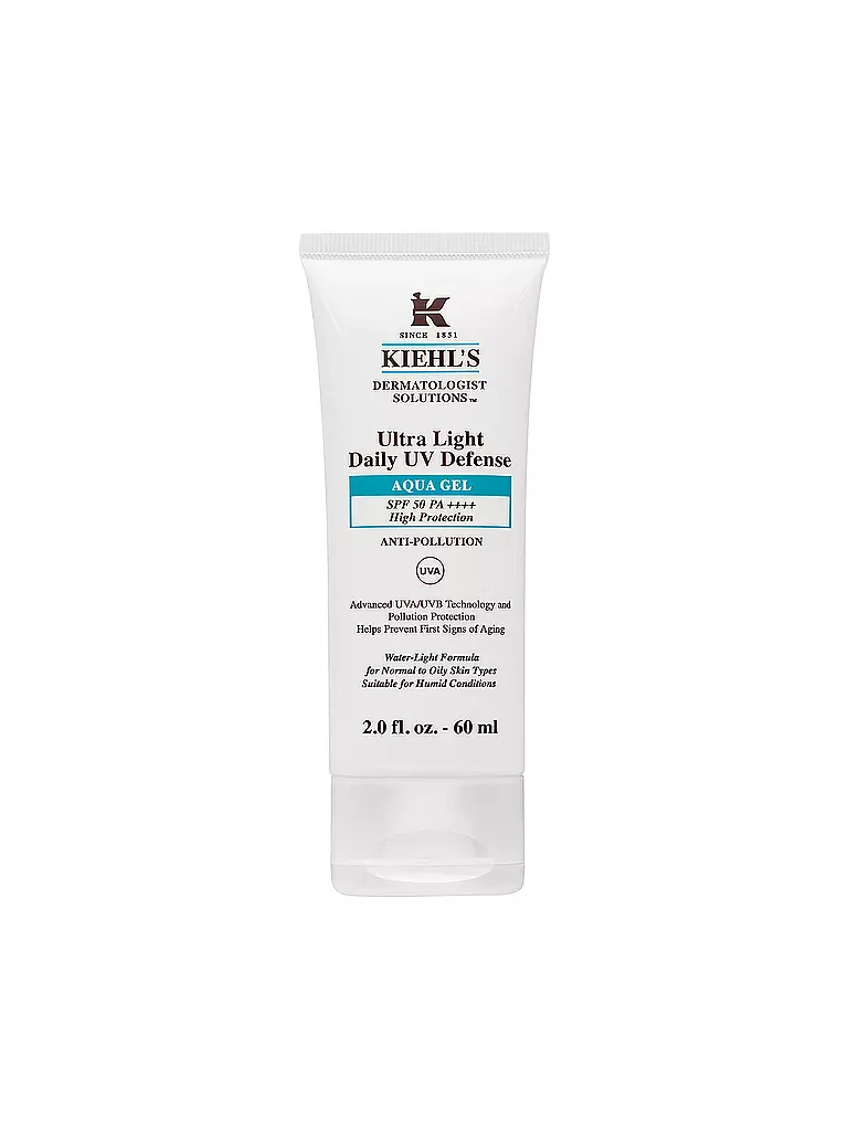 KIEHL'S | Sonnenpflege - Ultra Light Daily UV Defense Aqua Gel SPF50 60ml | transparent