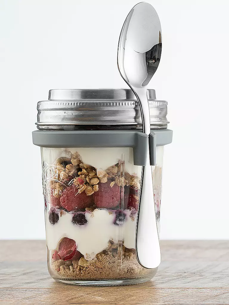 KILNER | Breakfast to go jar 350ml | transparent