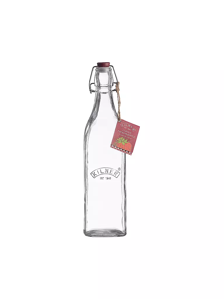 KILNER | Drahtbügelflasche 1l | silber