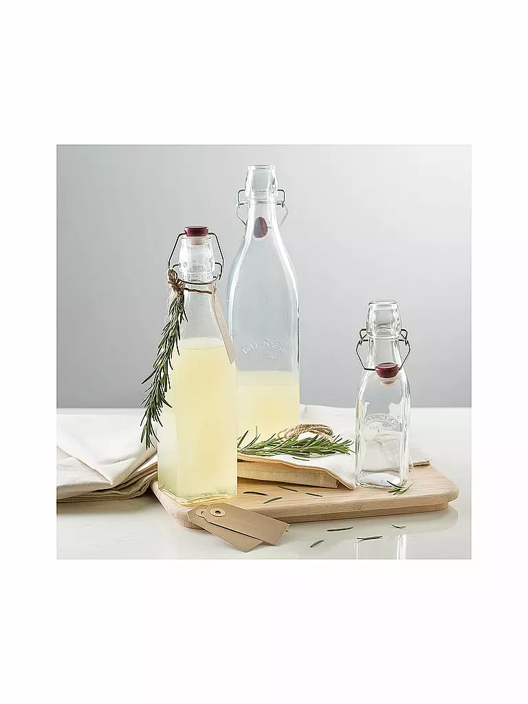 KILNER | Drahtbügelflasche 250ml | silber