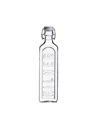 KILNER | Glasflasche mit Bügelverschluss 1l eckig Glas | transparent