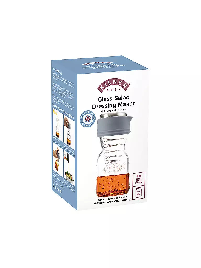 KILNER | Salatdressing Zubereiter 0,5l  | transparent