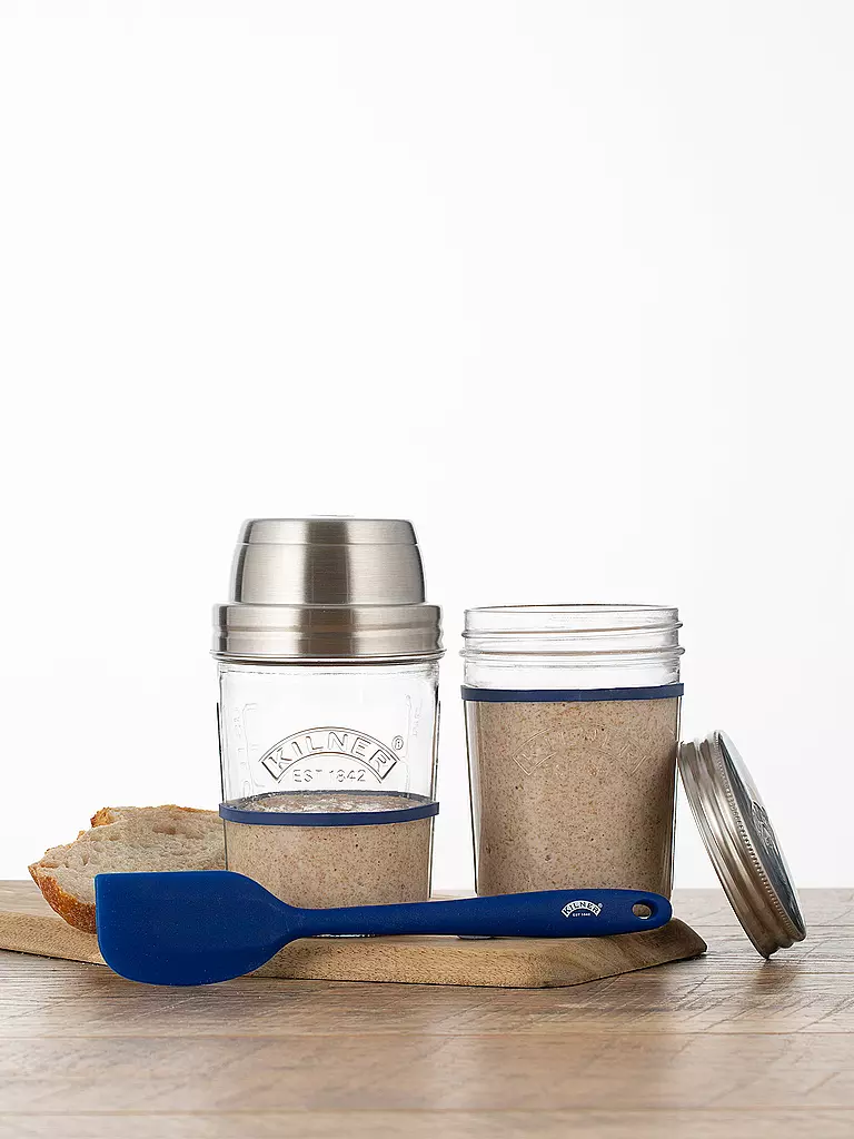 KILNER | Sauerteig-Starter-Set 2 x 0,35l | transparent