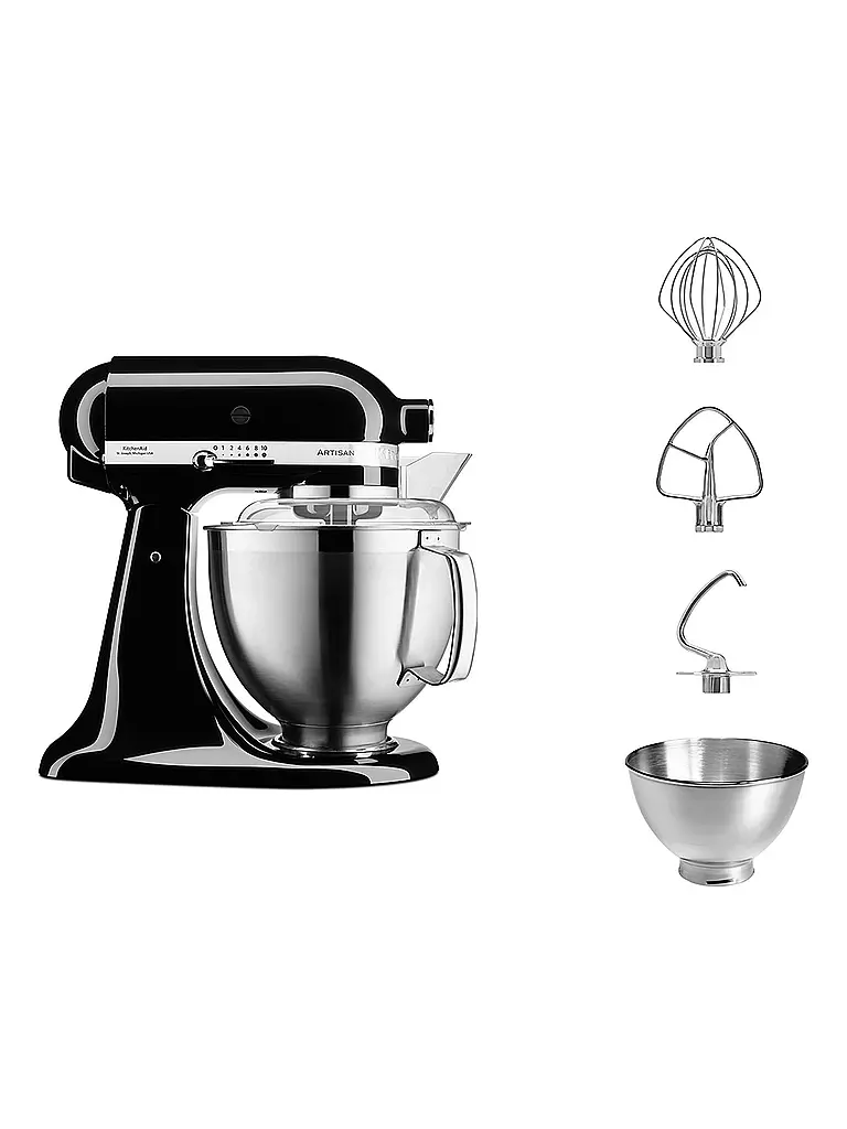 KITCHENAID | Küchenmaschine Artisan 4,8l 5KSM185PSEOB Onyx Schwarz | schwarz