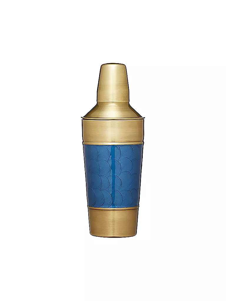 KITCHENCRAFT | Cocktailshaker 900ml (Edelstahlblau/Messing) | blau