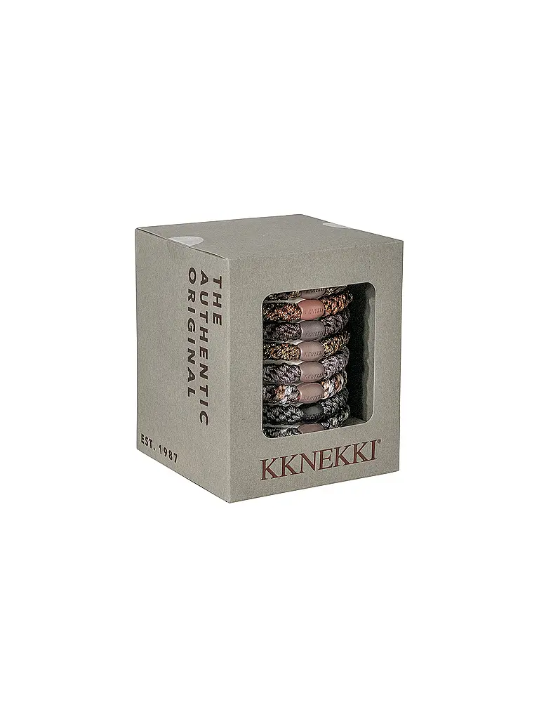 KKNEKKI | Haargummi 8er Pkg. EARTH EDITION | Braun