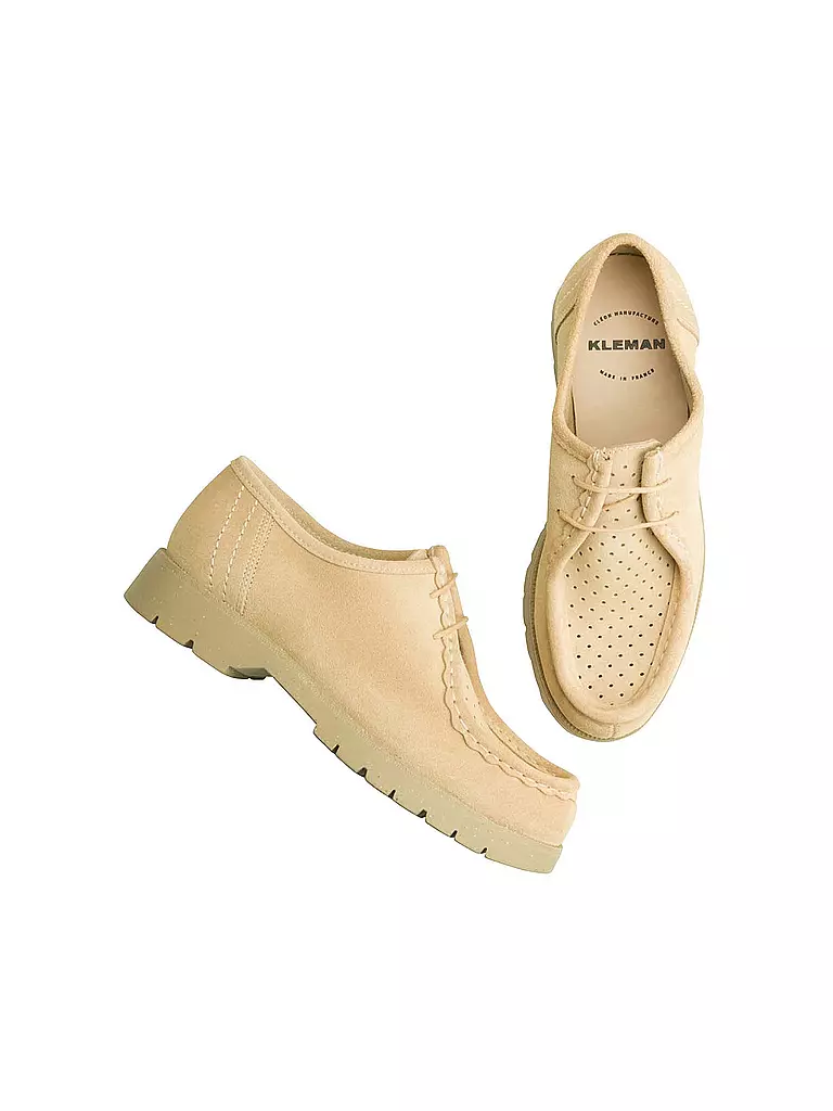 KLEMAN | Schnürschuh - Derbie PADROR V | beige