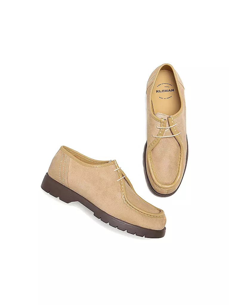 KLEMAN | Schnürschuh - Derbie PADROR V | beige