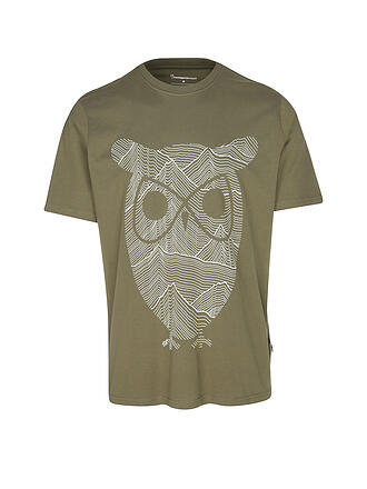 KNOWLEDGE COTTON APPAREL | T-Shirt OWL LINES