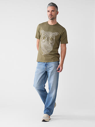 KNOWLEDGE COTTON APPAREL | T-Shirt OWL LINES