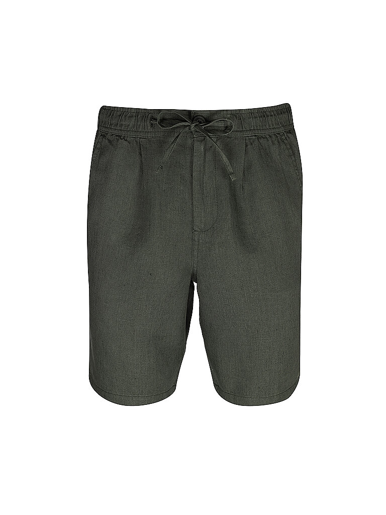 KNOWLEDGE COTTON APPAREL Leinenshorts Loose Fit  olive | S