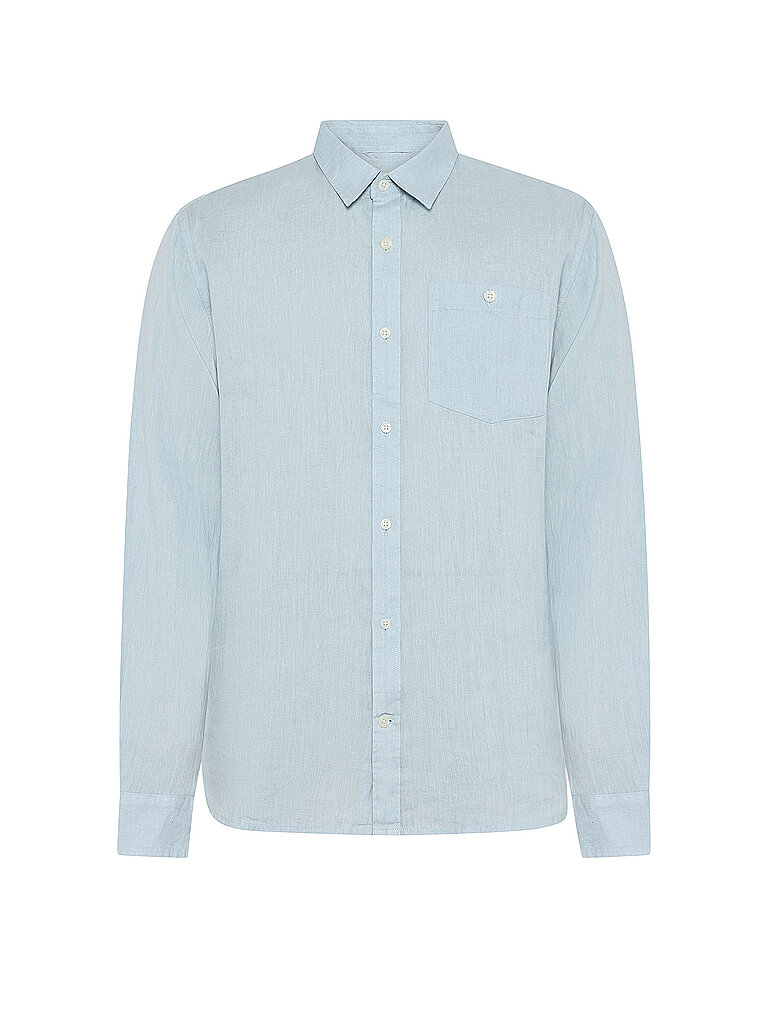 KNOWLEDGE COTTON APPAREL Leinenhemd hellblau | M