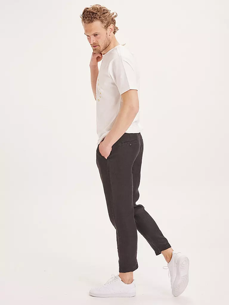 KNOWLEDGE COTTON APPAREL | Chino Bob Loose  | schwarz