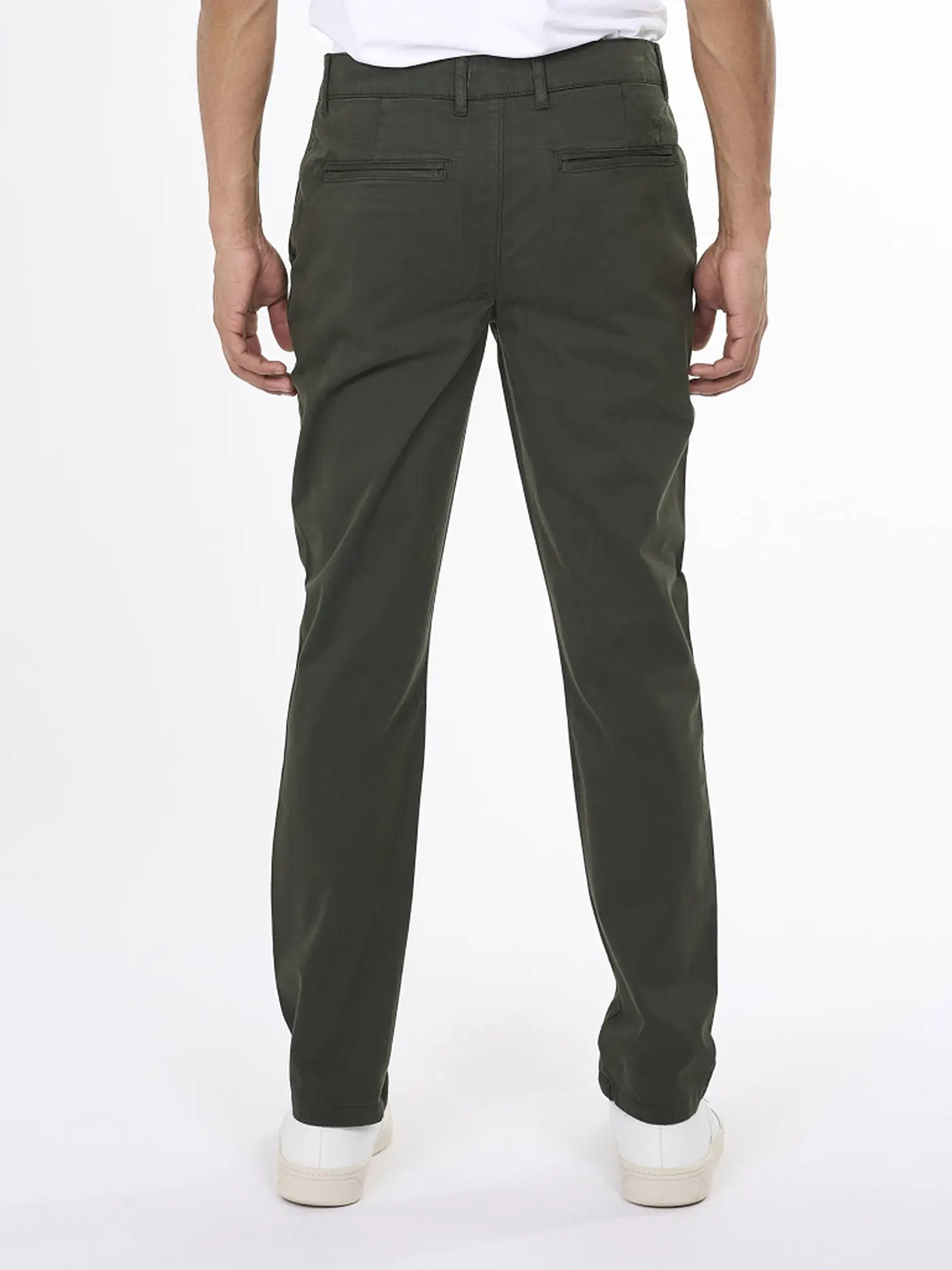 KNOWLEDGE COTTON APPAREL | Chino LUCA | dunkelgrün